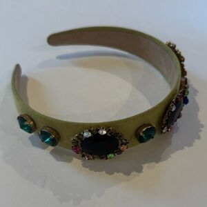 Green Embellished Headband